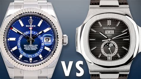 patek philippe nautilus vs rolex day date|Patek Philippe vs Rolex.